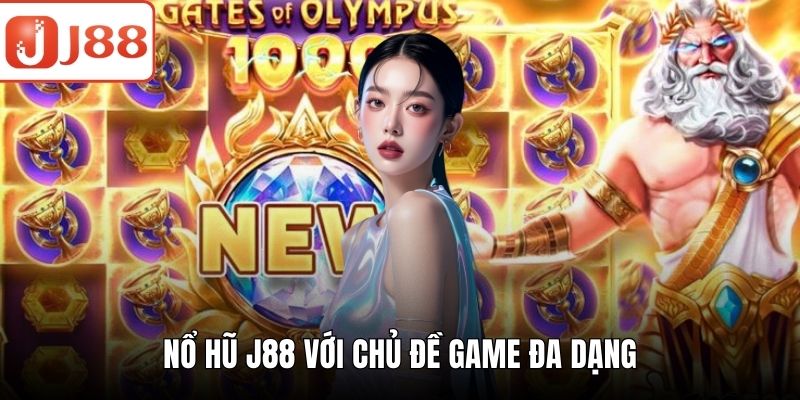 Nổ hũ J88 với chủ đề game đa dạng